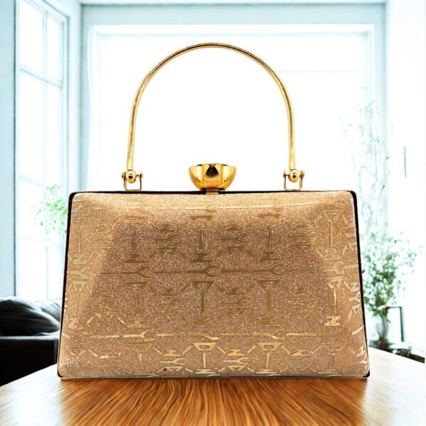 ADISA CLUTCH bow formal party clutch with gold chain for women and girls