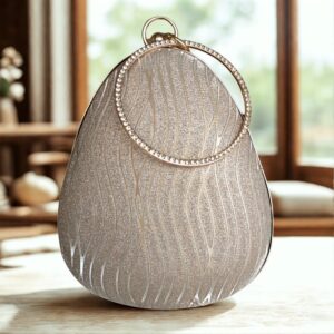 Bridal Clutch for Women | Stylish Glitter Potli Bag with Sling Chain | Wedding & Party Purse