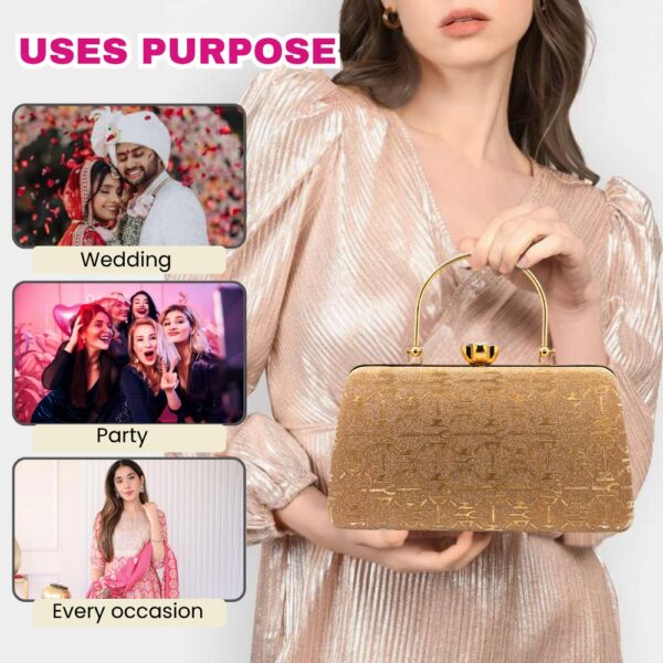 Lavie Women's Tinsel Frame Clutch | Ladies Purse Handbag - Image 2