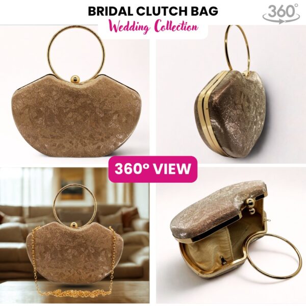 Muchi Women Clutch with Metal Accent | 10 - Image 2