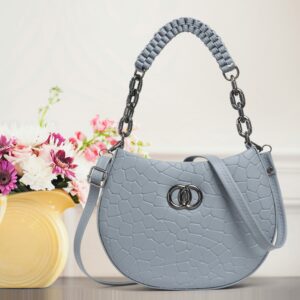 Reprox Grey Women Sling Bag PU Women's Sling Bag Shoulder Bag For Women
