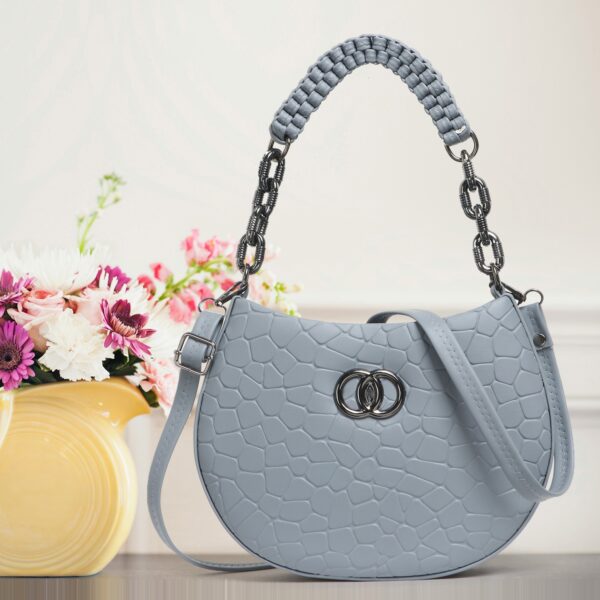 Reprox Grey Women Sling Bag PU Women's Sling Bag Shoulder Bag For Women