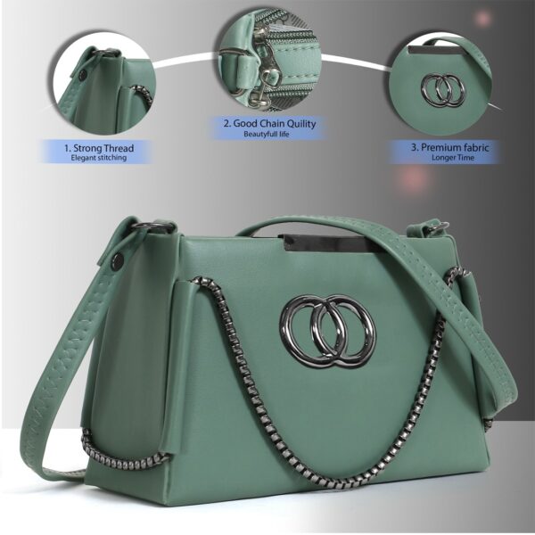 Graceful Stylish Slingbags Luxury High Quality PU Leather Women Shoulder Bag - Image 2